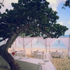 planning a beach wedding reception for a destination wedding