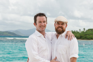 same-sex wedding at limetree beach in st thomas