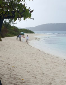 rainy day wedding at lindquist beach