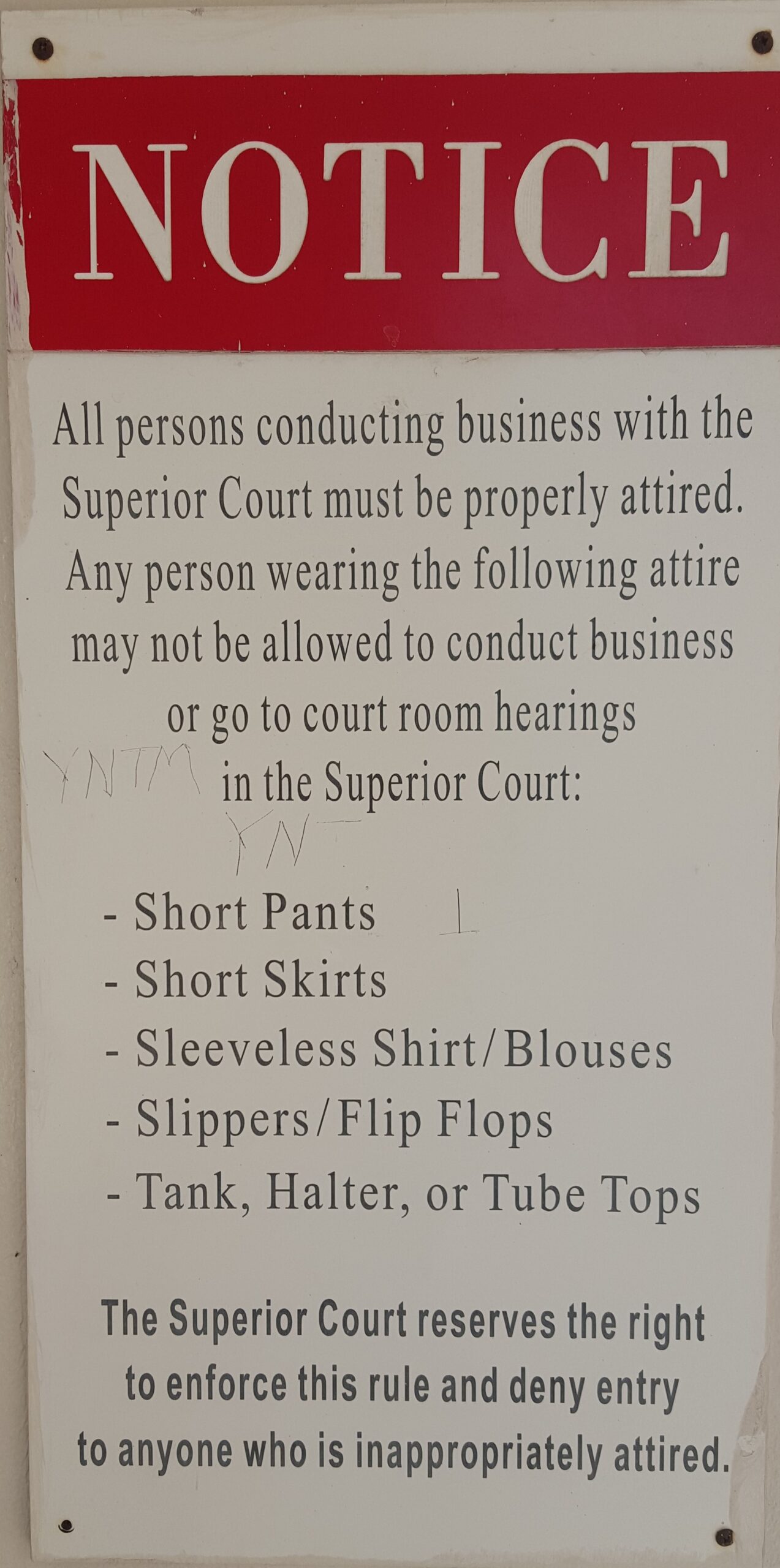 superior court dress code