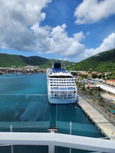 2 cruise ships at WICO Havensight Pier