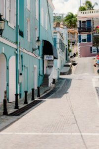 streets of downtown Charlotte Amalie